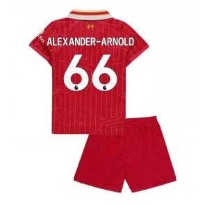 Liverpool Alexander-Arnold #66 Dětské Domácí dres komplet 2024-25 Krátký Rukáv (+ trenýrky)